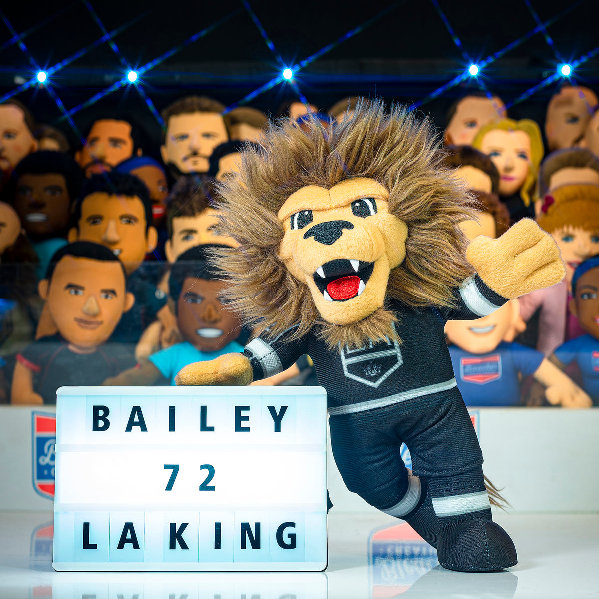 Los Angeles Kings Bailey 10&quot; Mascot Plush Figure (Black Sweater)