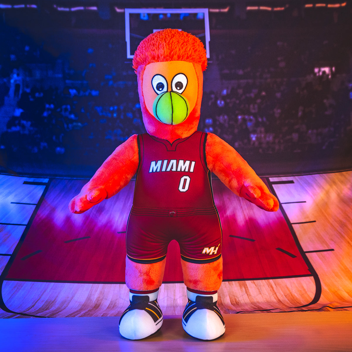 Miami Heat Burnie 20&quot; Mascot Jumbo Plush Figure (Statement Uniform)