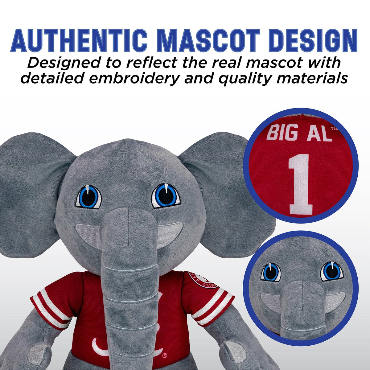 Alabama Crimson Tide Big Al 18" Collegiate Mascot Plush Figure