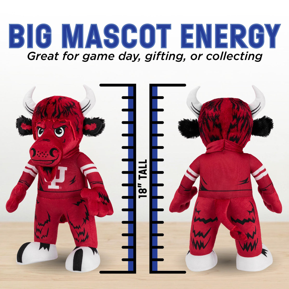 Indiana Hoosiers Bison 18" Collegiate Mascot Plush Figure