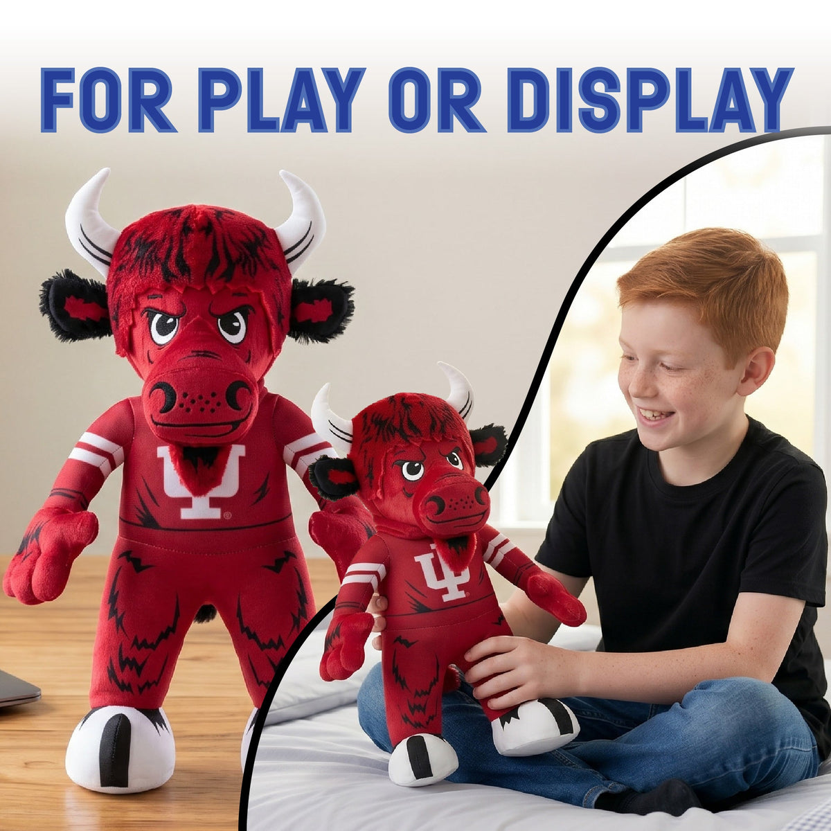 Indiana Hoosiers Bison 18" Collegiate Mascot Plush Figure
