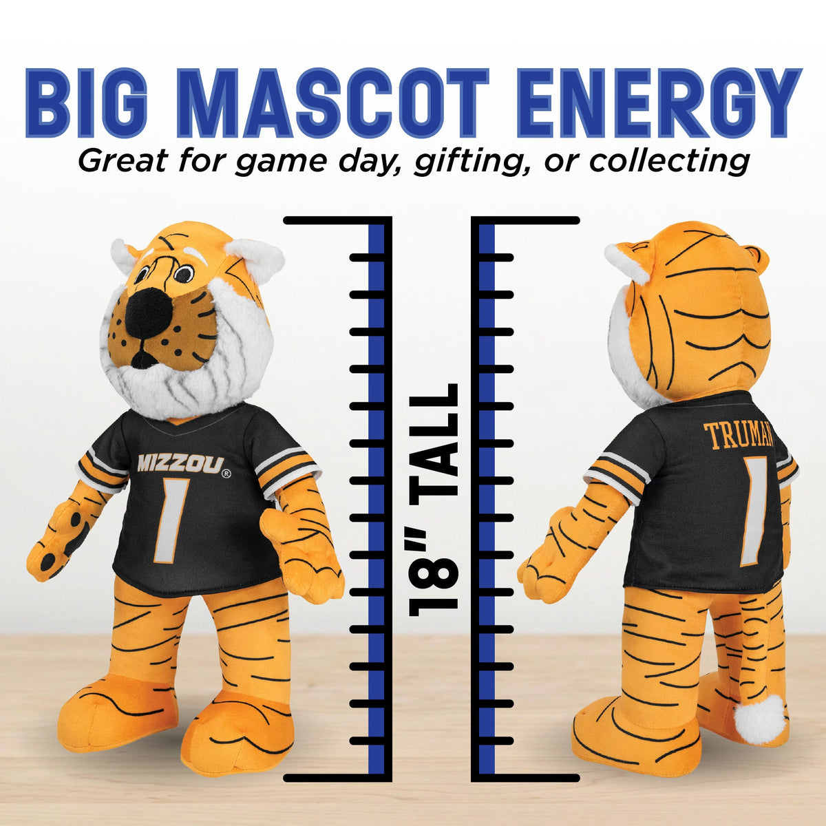 Missouri Tigers Truman 18" Collegiate Mascot Plush Figure