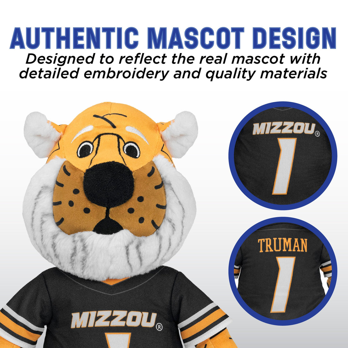 Missouri Tigers Truman 18" Collegiate Mascot Plush Figure