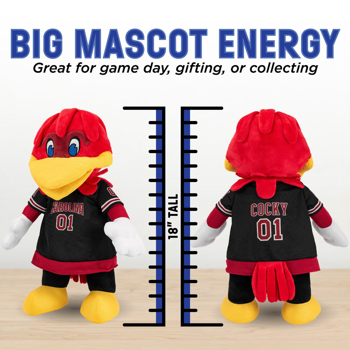 University of South Carolina Gamecocks Cocky 18" Collegiate Mascot Plush Figure