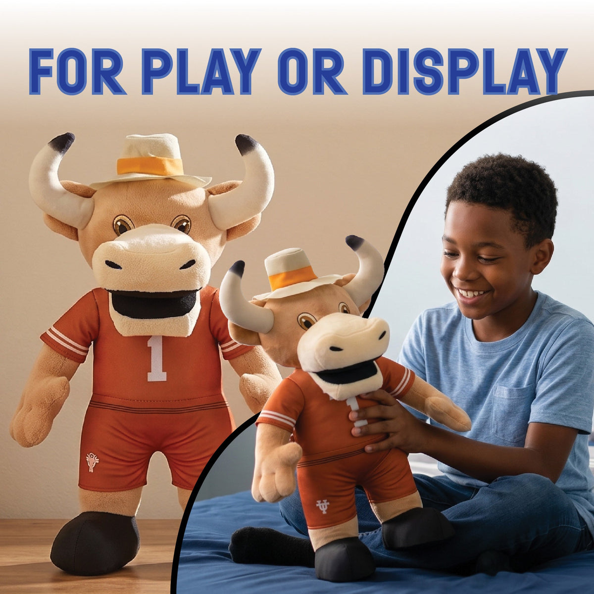 Texas Longhorns Hook 'Em 18" Collegiate Mascot Plush Figure
