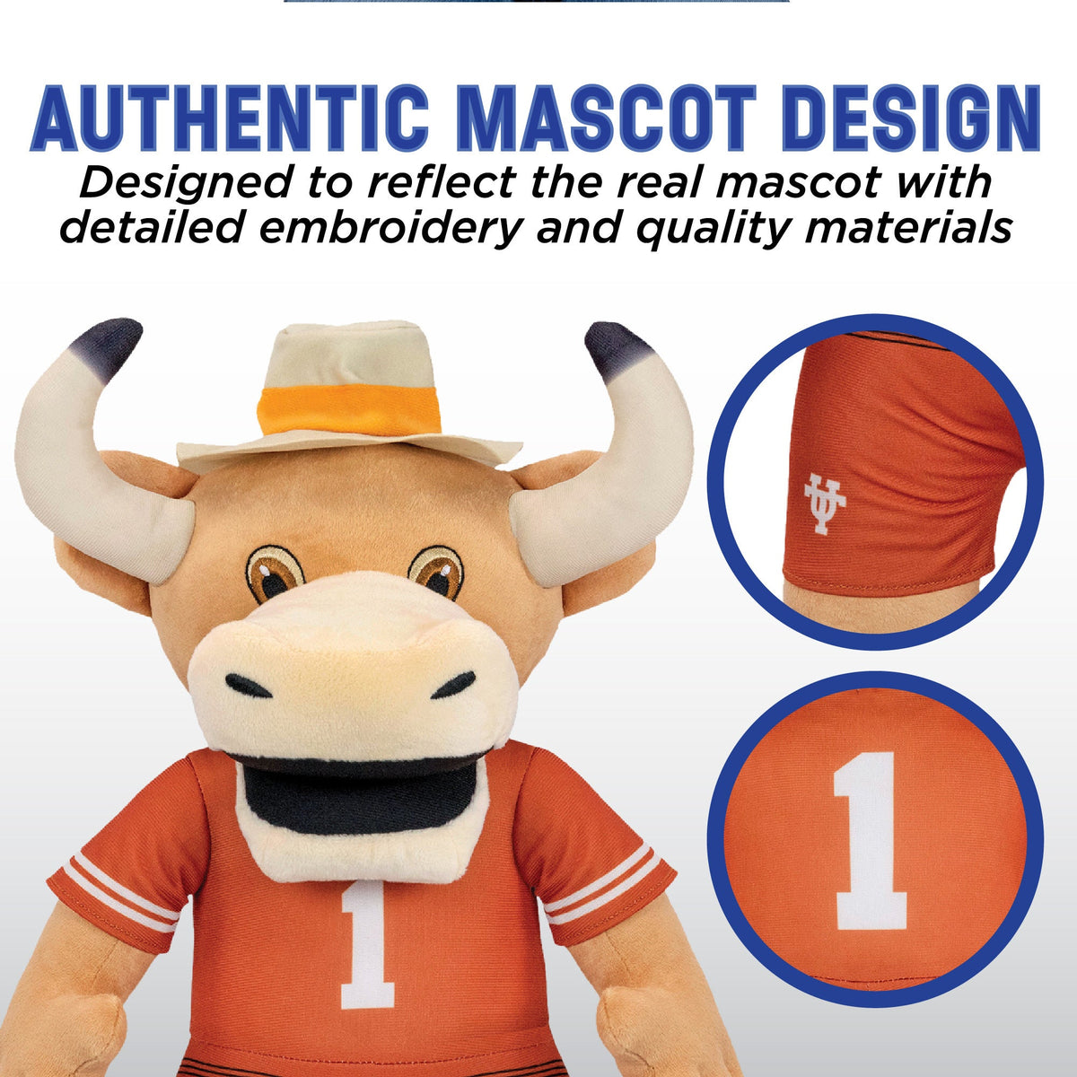 Texas Longhorns Hook 'Em 18" Collegiate Mascot Plush Figure