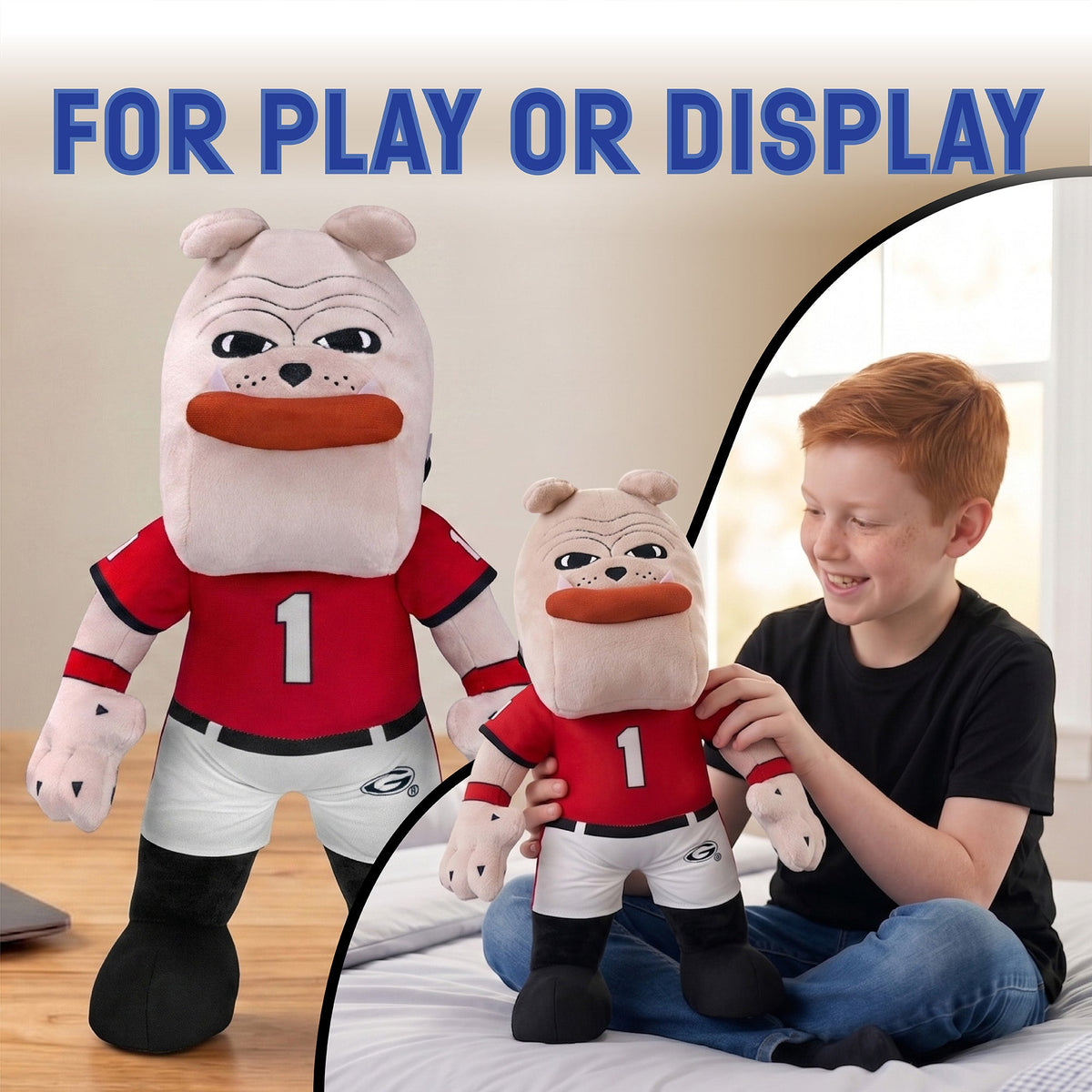 Georgia Bulldogs Hairy Dawg 18" Collegiate Mascot Plush Figure