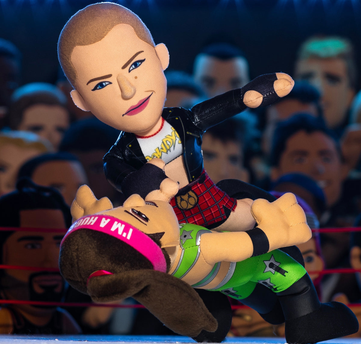 WWE Rowdy Bundle: Roddy Piper and Ronda Rousey 10&quot; Plush Figures