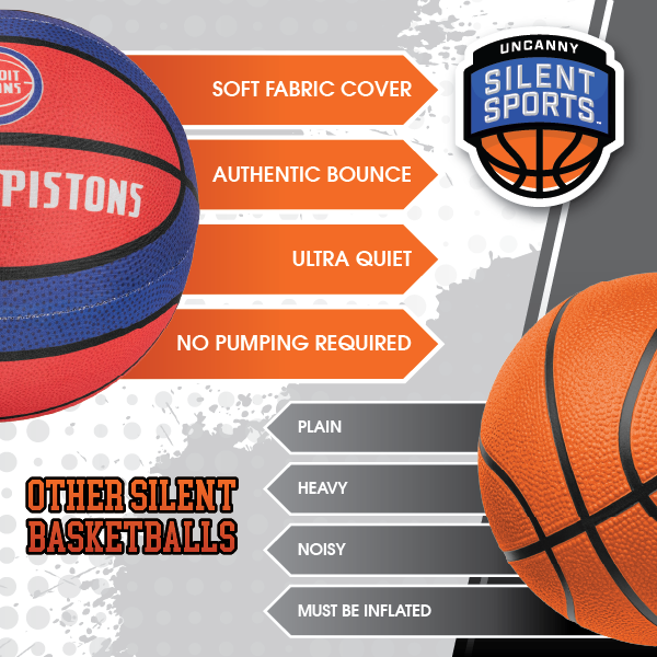 NBA Detroit Pistons Silent Basketball
