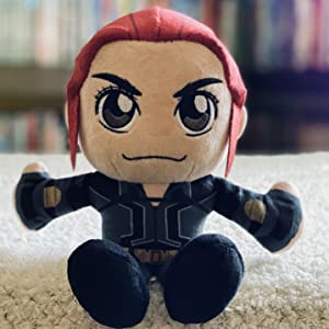 Captain Marvel &amp; Black Widow 8&quot; Kuricha Plush Bundle