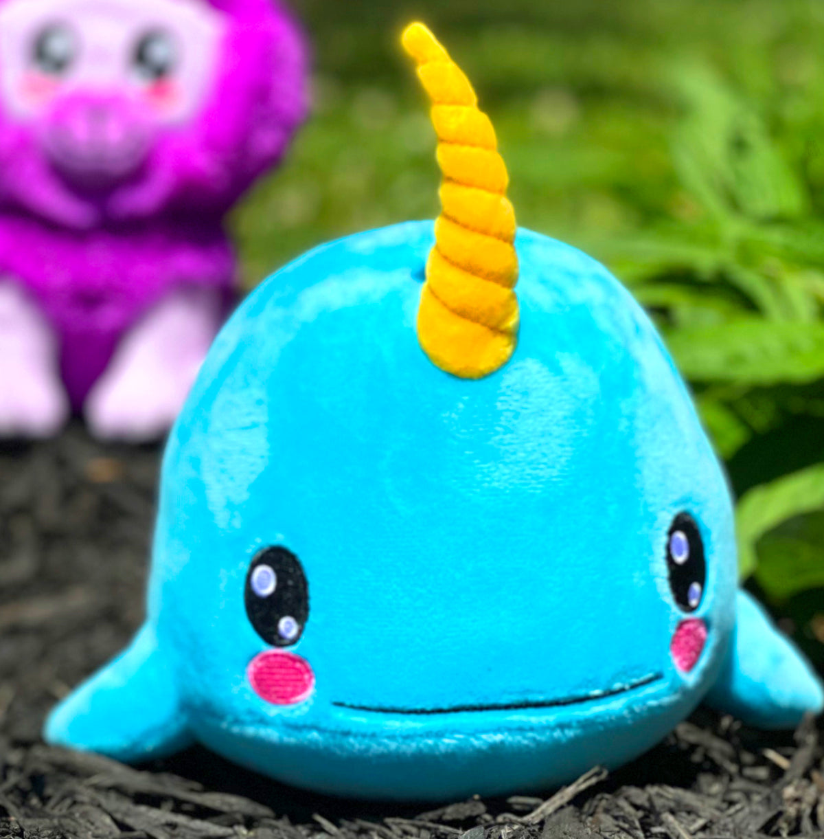 Narwhal 6&quot; Kuricha Plush