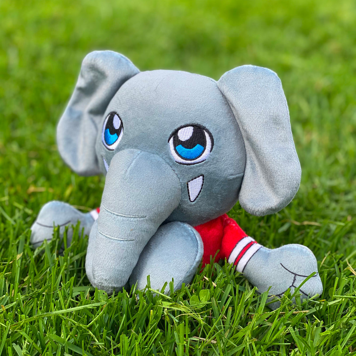 Alabama Rally Al the Elephant 8&quot; Kuricha &amp; 10&quot; Plush Bundle