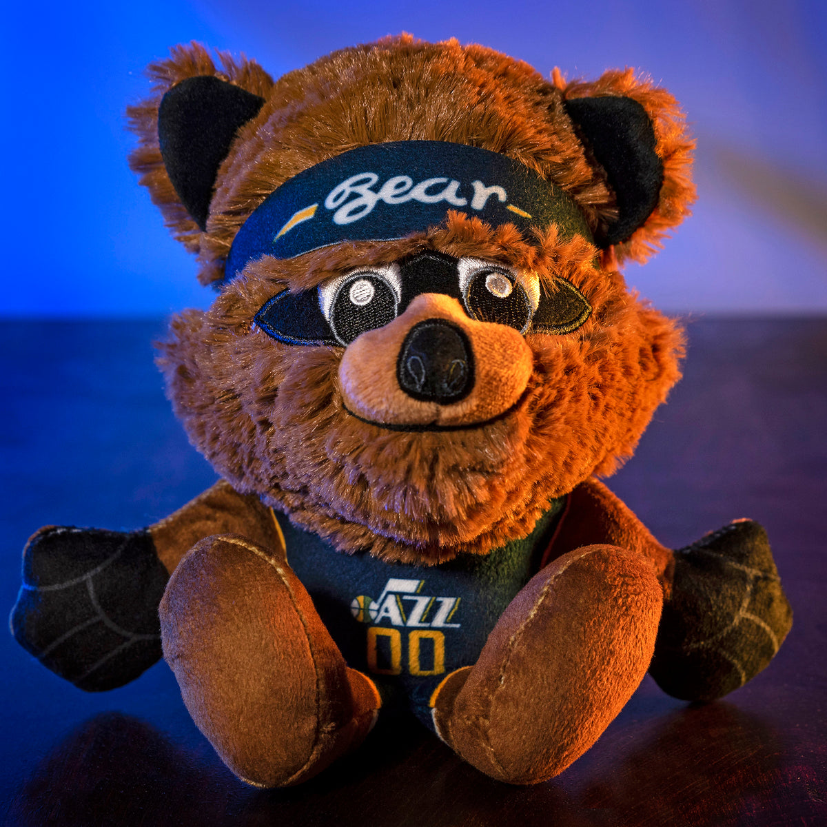 Utah Jazz Bear 8&quot; Mascot Kuricha Plush (Blue Uniform)