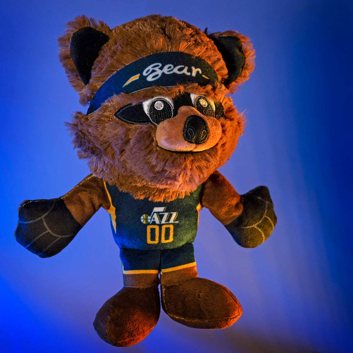 Utah Jazz Bear 8&quot; Mascot Kuricha Plush (Blue Uniform)