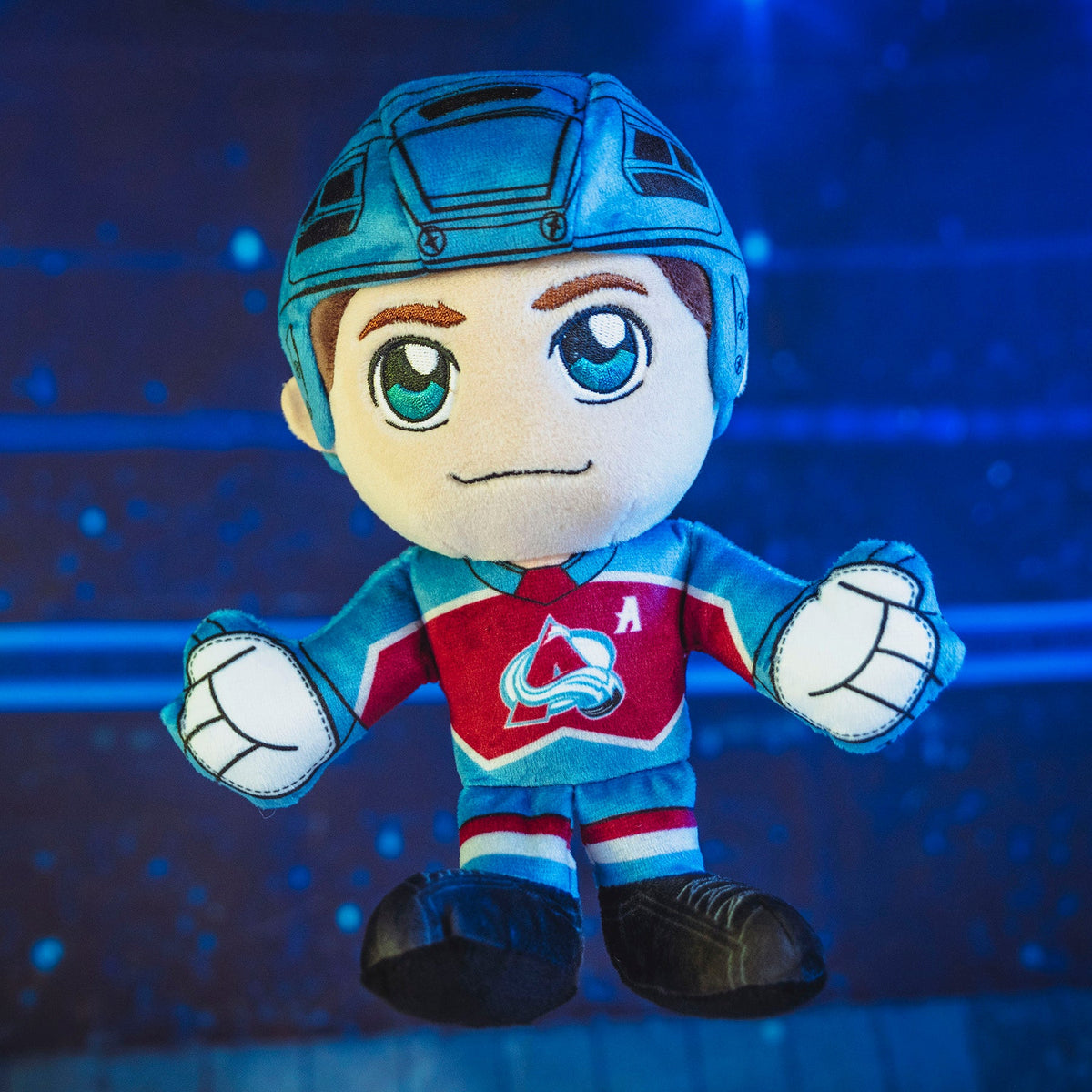 Colorado Avalanche Bundle: 8&quot; Cale Makar &amp; Avalanche Puck Kuricha Plushies