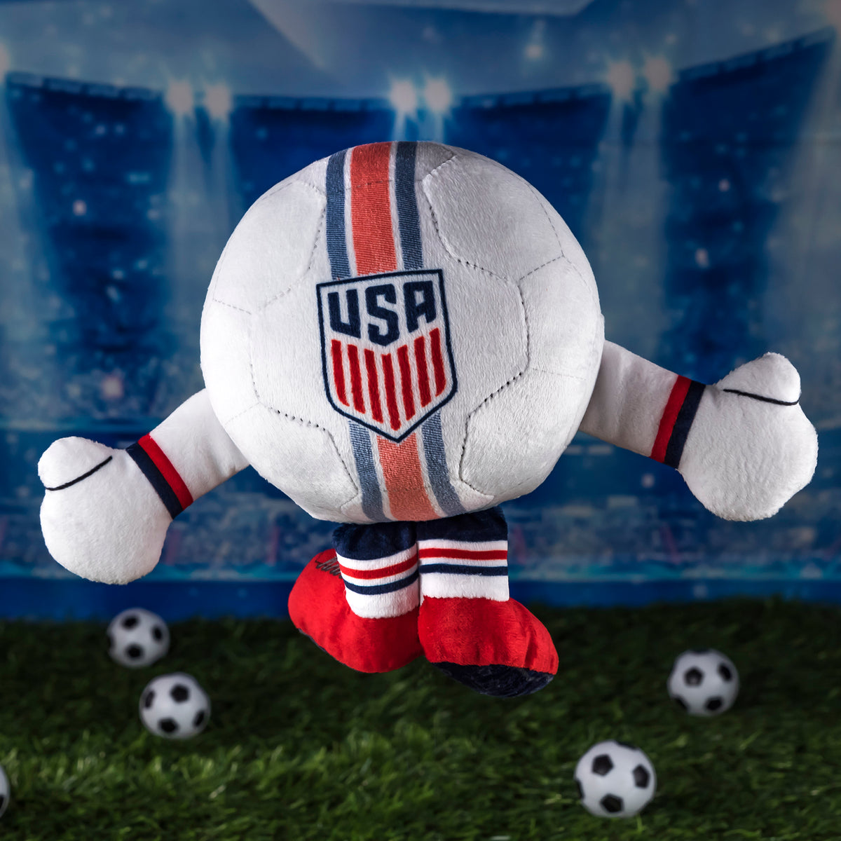 US Soccer 8&quot; Kuricha Soccer Ball Plush