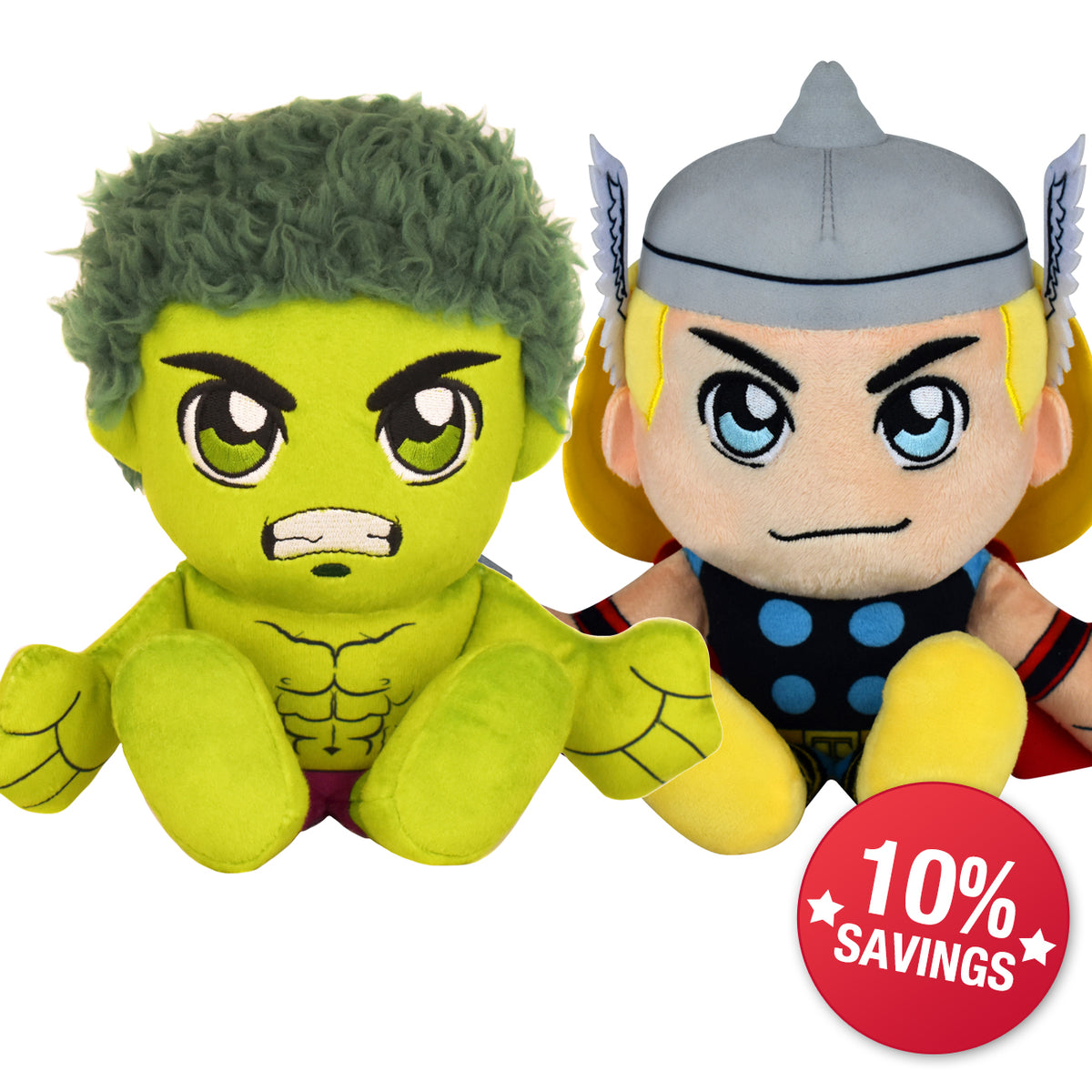 Marvel The Hulk and Thor 8&quot; Kuricha Bundle