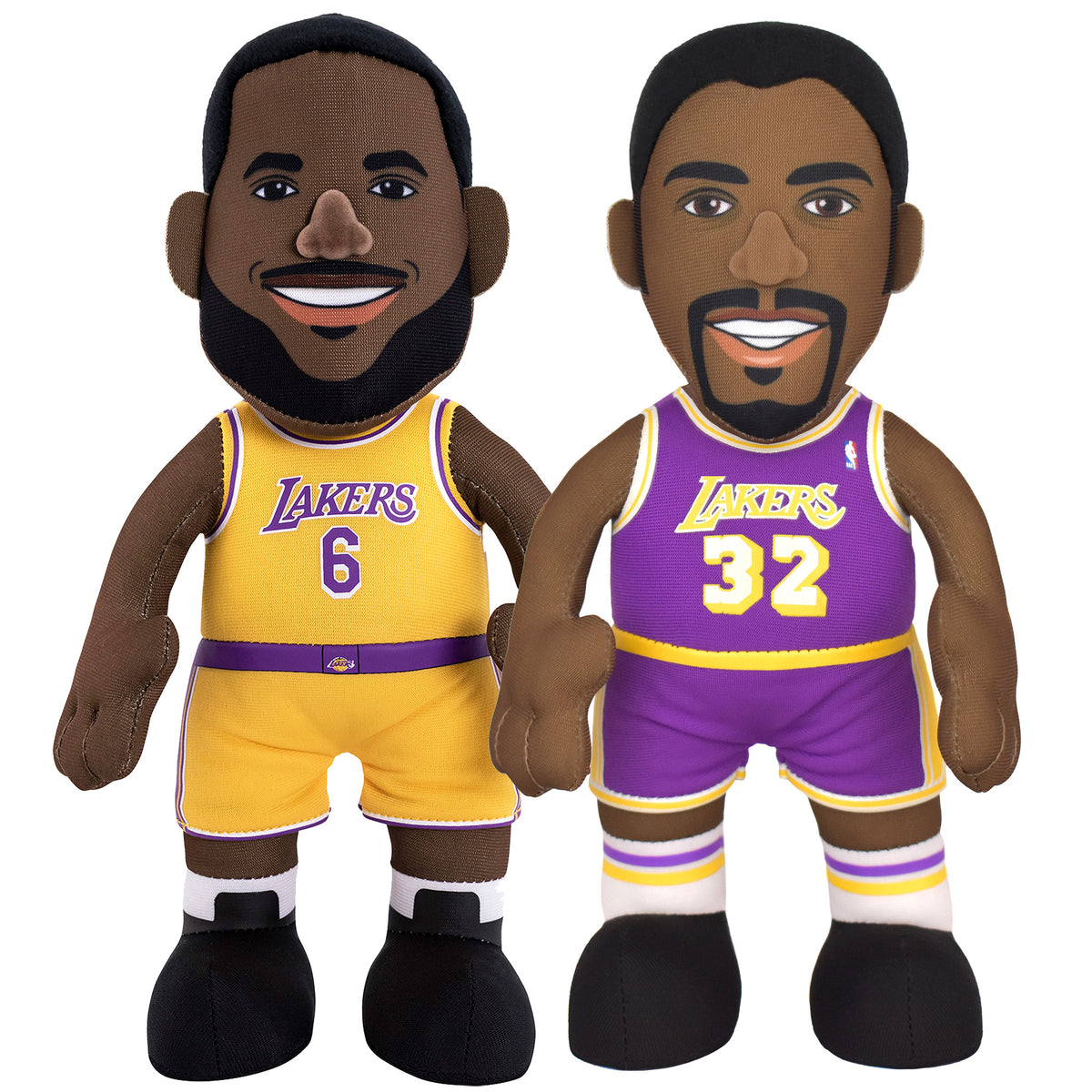 Los Angeles Lakers Champion Bundle: LeBron James &amp; Magic Johnson 10&quot; Plush Figures