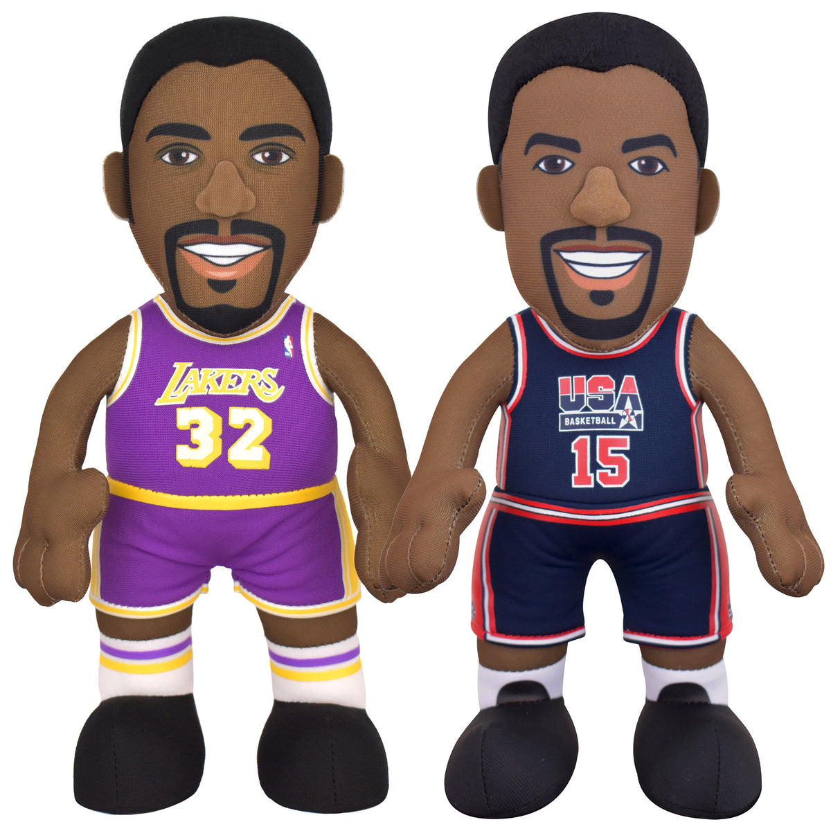 Magic Johnson Dynamic Duo 10&quot; Plush Figures Bundle