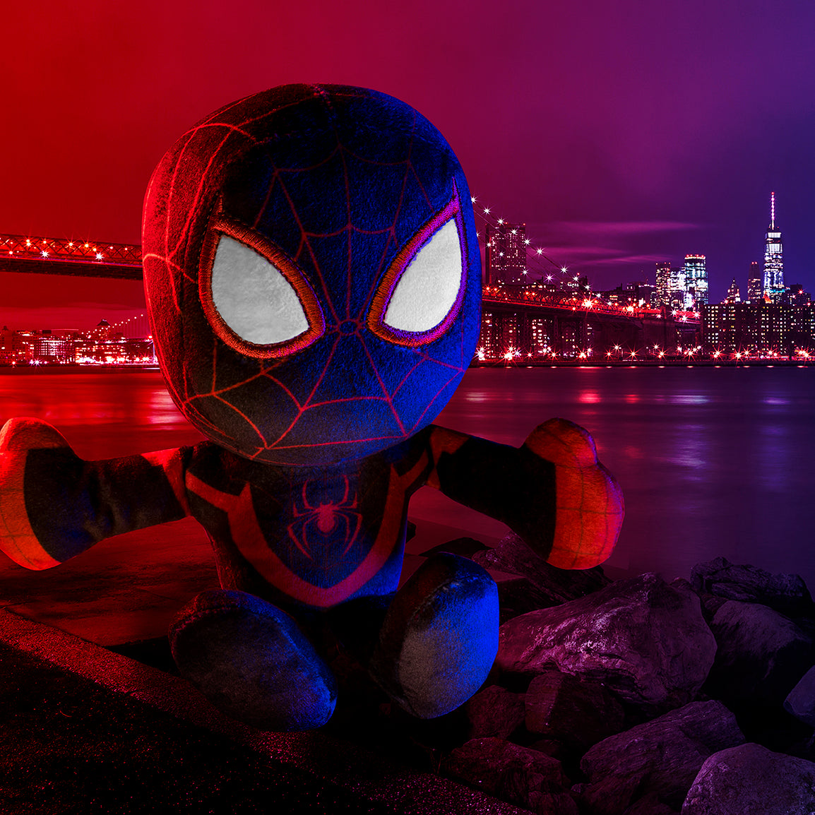 Marvel Miles Morales Ultimate Spider-Man 8&quot; Kuricha Plush