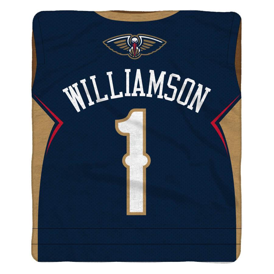New Orleans Pelicans Zion Williamson Sleep Squad Blanket &amp; 10&quot; Bleacher Creature Bundle
