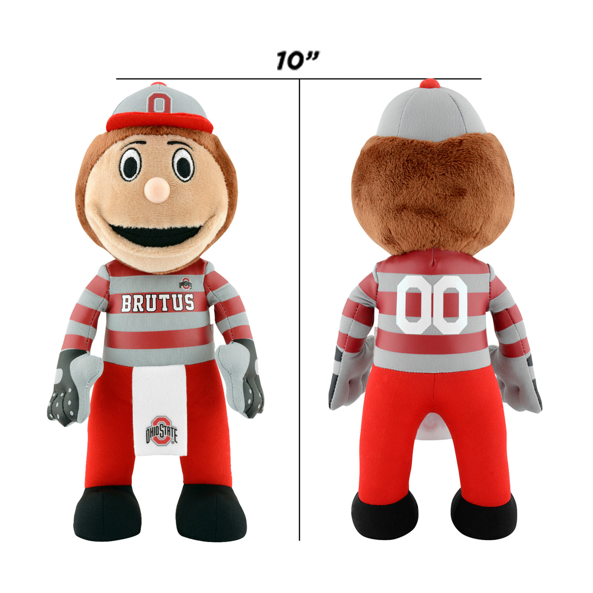 Ohio State Buckeyes Brutus 10&quot; Mascot Plush Figure