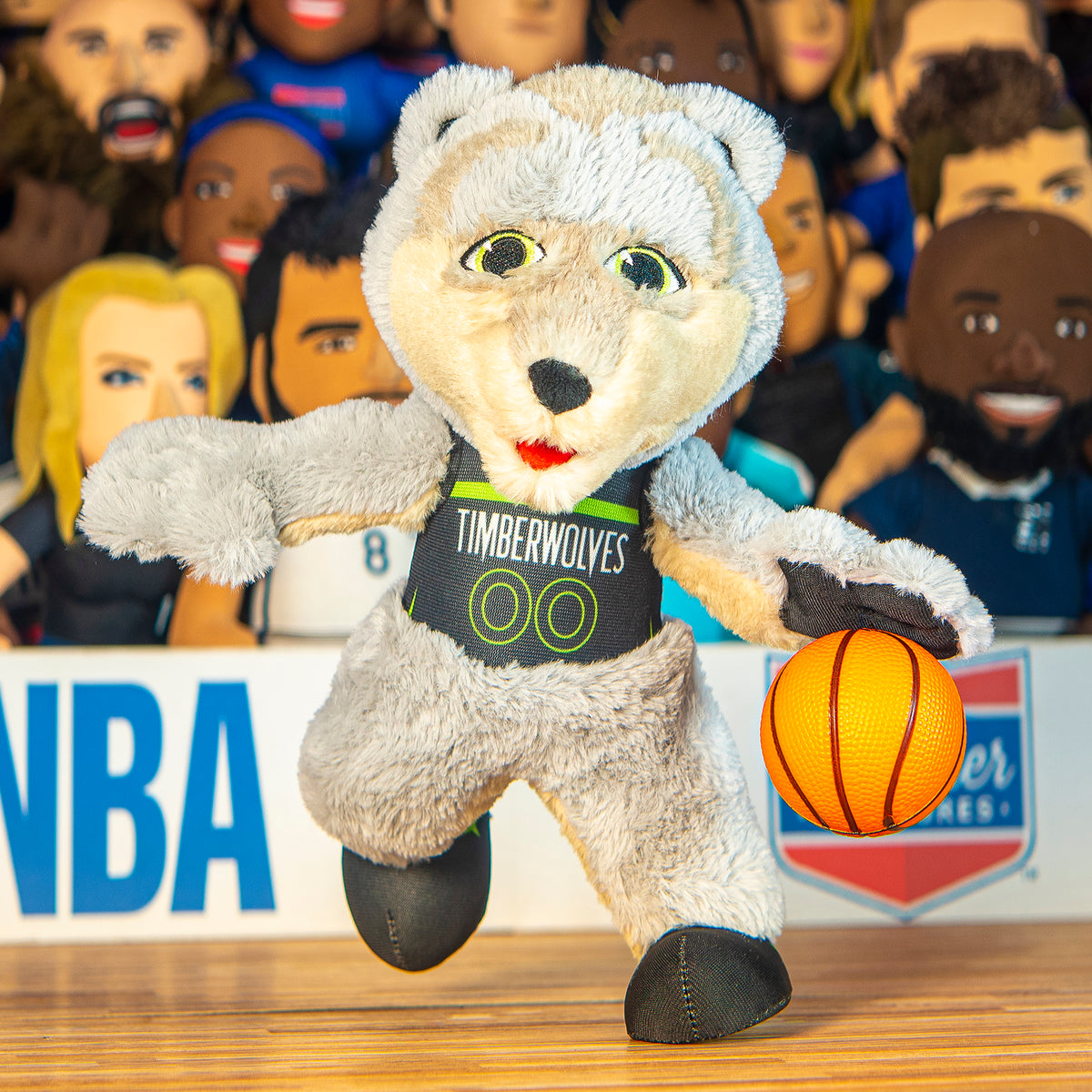 Minnesota Timberwolves Crunch 10&quot; Mascot Plush Figure - Statement Uniform