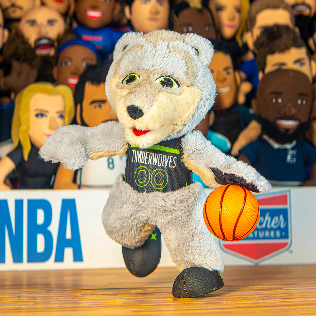 Minnesota Timberwolves Crunch 10&quot; Mascot Plush Figure - Statement Uniform