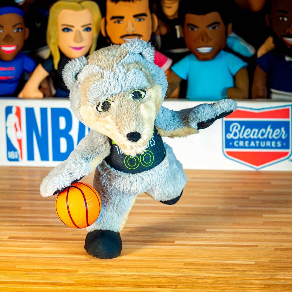 Minnesota Timberwolves Crunch 10&quot; Mascot Plush Figure - Statement Uniform