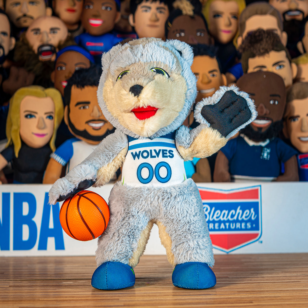 Minnesota Timberwolves Crunch 10&quot; Mascot Plush Figure - Association Uniform