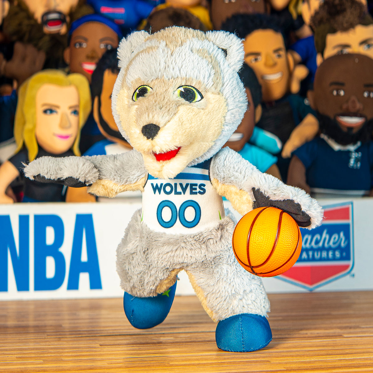 Minnesota Timberwolves Crunch 10&quot; Mascot Plush Figure - Association Uniform