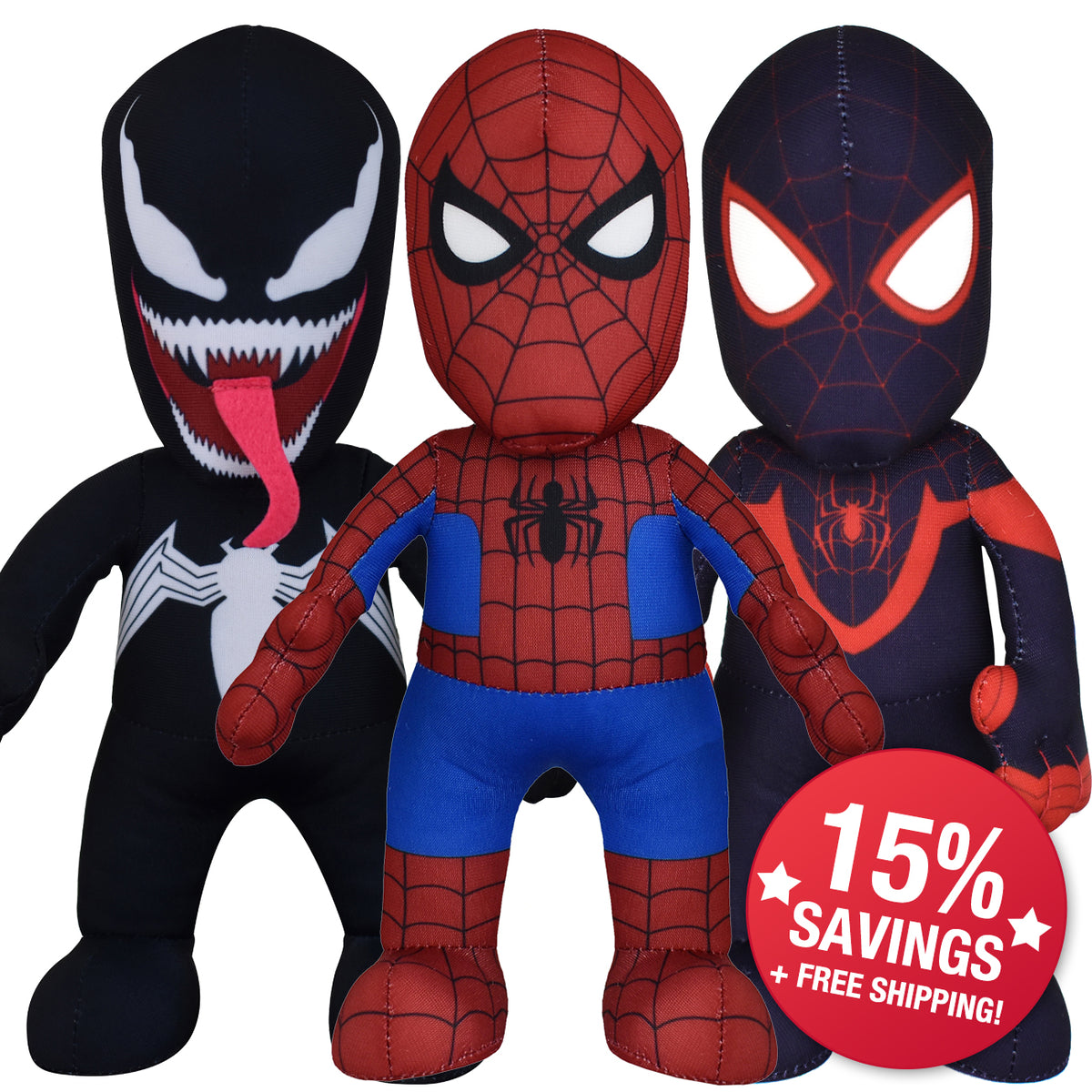 Marvel&#39;s Spidey Plush Figure 10&quot; Plush Figures Bundle