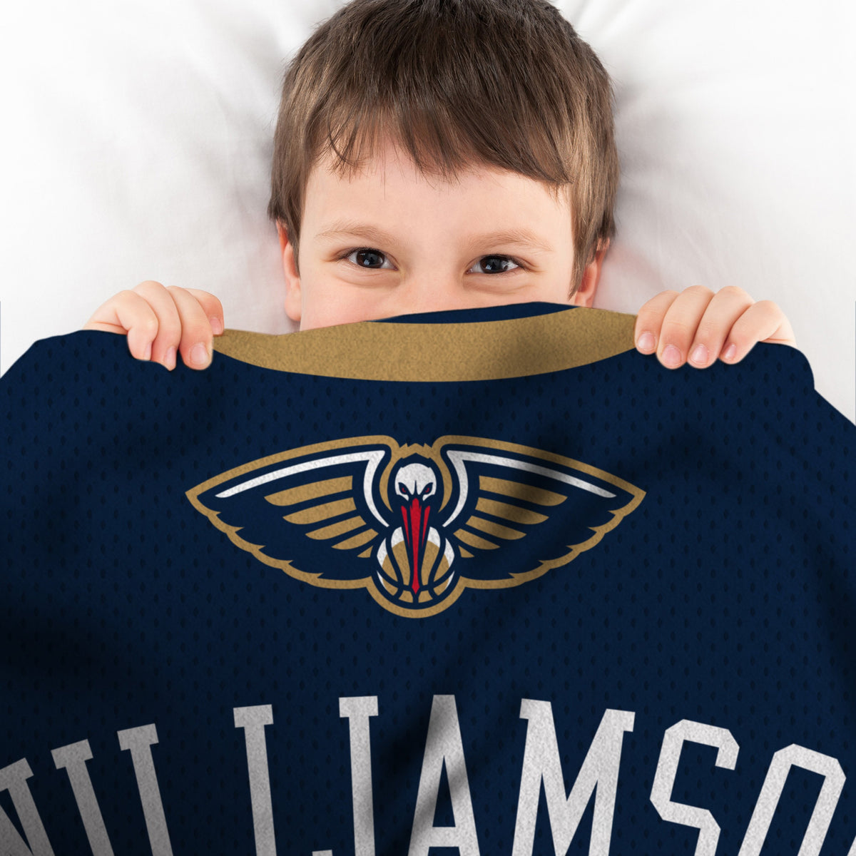 New Orleans Pelicans Zion Williamson Sleep Squad Blanket &amp; 10&quot; Bleacher Creature Bundle